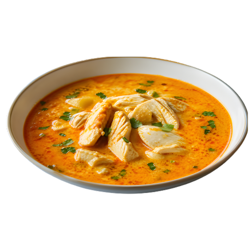ayam curry laksa sup (chicken laksa soup)