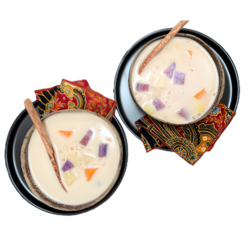 bubur cha cha (sweet coconut milk dessert)