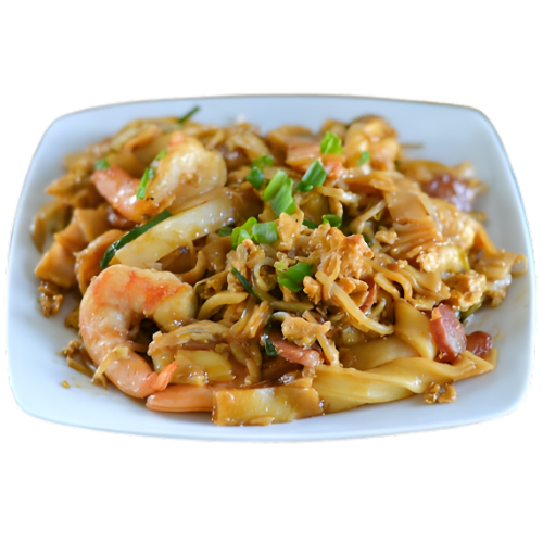 char kway teow (flat rice noodles)
