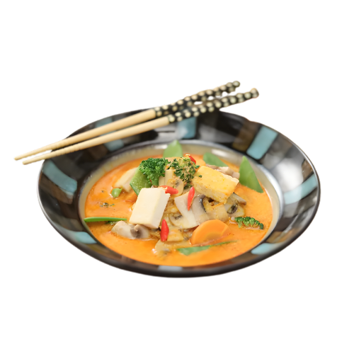 vegan curry laksa soup