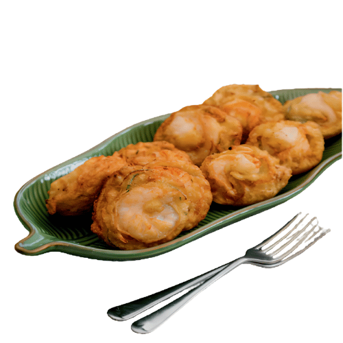 cucur udang (prawn fritters)